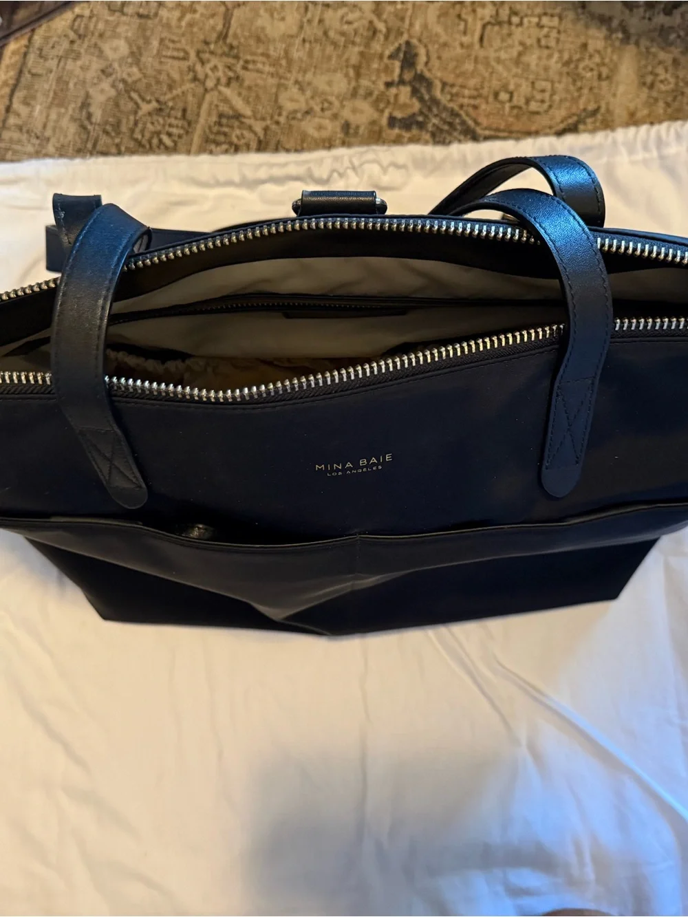Mina Baie Black Nylon Amelia Bag